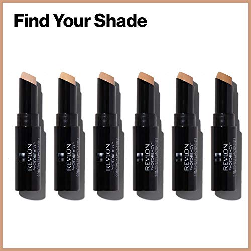 Revlon PhotoReady Concealer Stick, Creamy Medium Coverage Color Correcting Face Makeup, Deep (006), 0.16 oz