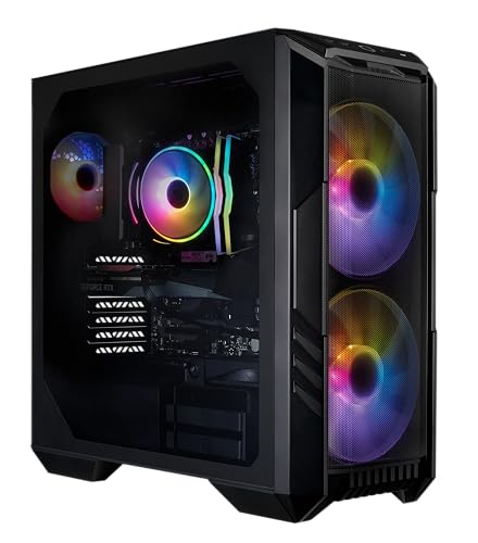 Cooler Master HAF 5 Pro AMD RYZEN 7 7800X3D 4.2 GHz | Gigabyte RTX 5070 12GB & B650 Motherboard | 32GB (2x16GB) DDR5 6000MHz | 2TB Gen4 M.2 | WiFi | Windows 11 | Hyper 212 Halo Cooler Gaming PC