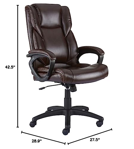 STAPLES 2554454 Kelburne Luxura Office Chair Brown