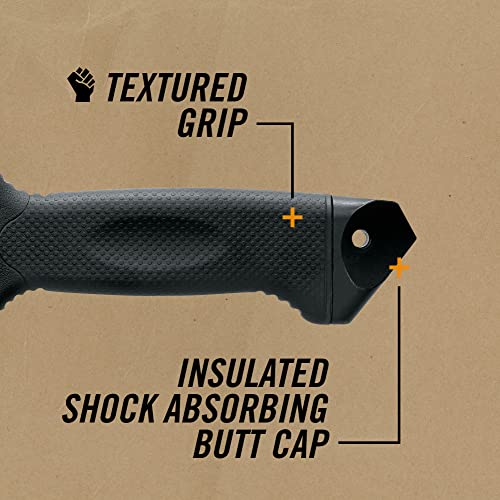 Gerber Gear LMF II Infantry Survival Tactical Knife - Fixed Blade with 4.84" Partially Serrated Blade and Textured Grip - Included MOLLE Sheath - Black