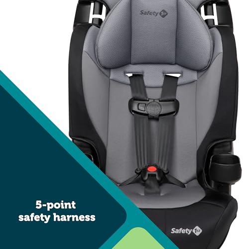Safety 1st Grand 2-in-1 Booster Car Seat, Converts from High Back to Belt-Positioning Booster, High Back Seat for Kids 40-65, and Belt-Positioning 40-100 Pounds, High Street