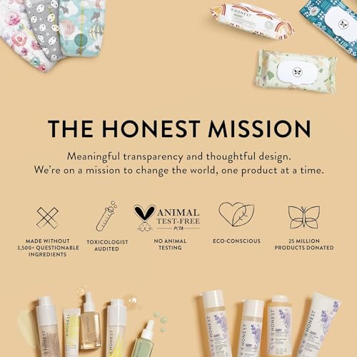 The Honest Company Foaming Bubble Bath | Gentle for Baby | Naturally Derived, Tear-free, Hypoallergenic | Citrus Vanilla Refresh, 12 fl oz