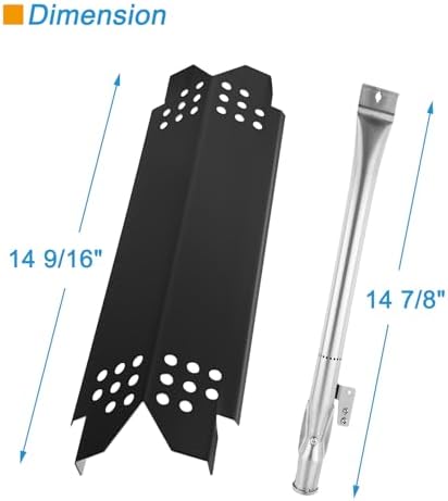 Replacement Parts Kit for Nexgrill 5-Burner 720-0888 720-0888N 720-0888A, 4-Burner 720-0830H 720-0830, Cooking Grate, Grill Heat Shield and Burner Kit for Nexgrill Replacement Parts
