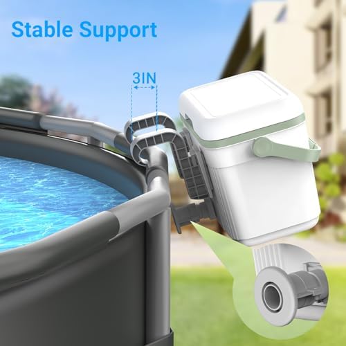 Pool Cooler, Portable Poolside Cooler Swimming Pool, Insulated Hard Cooler with Handle, Swimming Poolside Ice Chest Accessories, Suitable for Above Ground Pools, Parties, Family Gathering
