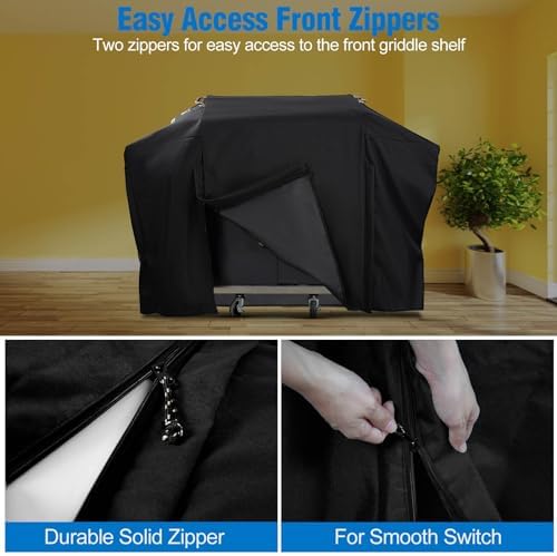 Griddle Cover for Blackstone 28 XL inch Griddle,Rip-Proof Upgraded Heavy Duty Material 75in Culinary Griddle Cover,Waterproof UV & Fade Resistant Flat Top Gas Grill Cover with Strap and Two Zippers