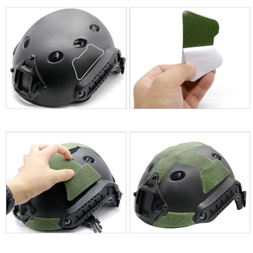 Yzpacc Tactical Helmet Hook and Loop Set for MK Fast Tactical Helmet DIY Kit Helmet Accessories