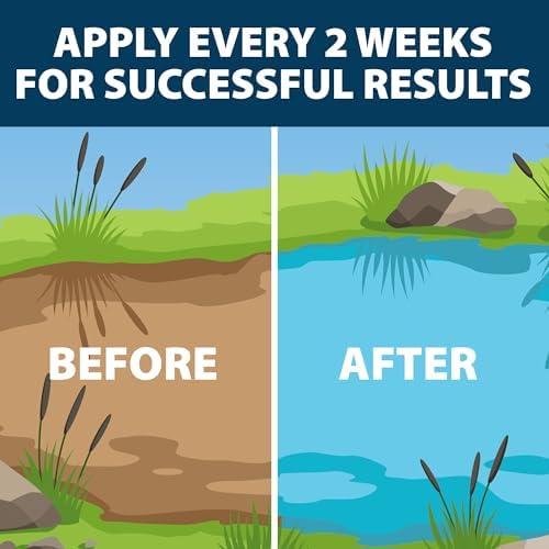 Airmax PondClear Packets, Beneficial Bacteria & Enzyme Clarifier Treatment with Ecoboost PRx, Clear & Clean Pond & Lake Water, Safe for Fish, 12-Count