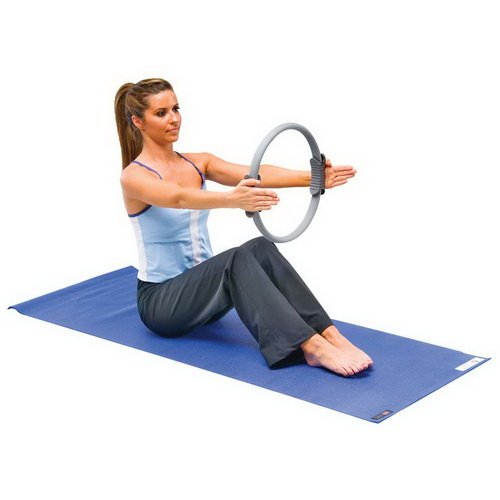 Power Systems mens Moderate pilates fitness circles, Gray, 15-inch US
