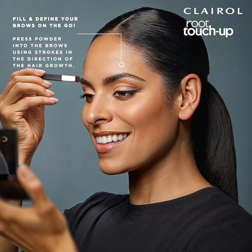 Clairol Root Touch-Up Temporary Concealing Powder, Black Hair Color, Pack of 1