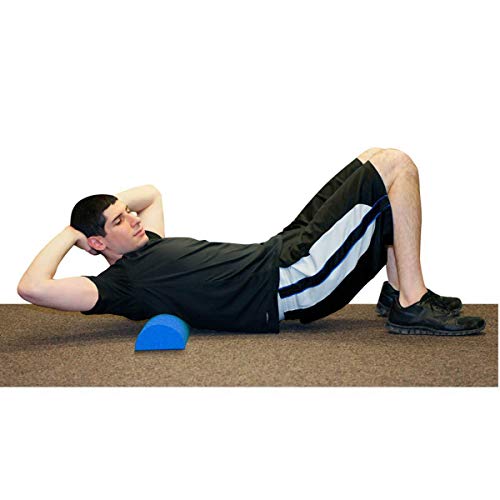 CanDo White PE Foam Rollers for Exercise, Finess, Muscle Restoration, Massage Therapy, Sport Recovery and Physical Therapy for Home, Clinics, Professional Therapy Round 6" x 30"