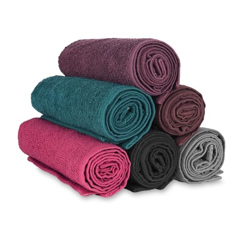 Arkwright Bleach Proof Salon Towels Bulk - Case of 180 - Highly Absorbent, 100% Cotton, Quick Dry Spa Face Towel for Hair Stylist, Barber, Pedicure, and Esthetician, 16 x 27 in, Hunter Green
