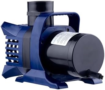 Alpine Corporation 2100 GPH Submersible Water Pump with 33 FT Cord and Adapters for Ponds, Fountains, Waterfalls, and Water Circulation, 192 Watts 20 FT Lift Quiet Operation Vertical/Horizontal