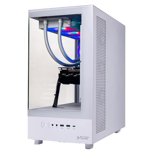 Skytech Gaming Azure 3 Desktop PC, Intel i7 14700F 2.1 GHz (5.3GHz), NVIDIA RTX 5060, 1TB NVMe SSD, 32GB DDR5 RAM 6000 RGB, 850W Gold ATX 3 PSU, 360mm ARGB AIO, Wi-Fi, Win 11