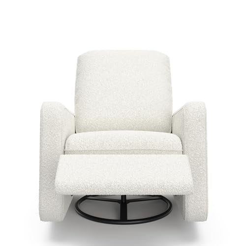 Graco Teddi Power Recliner Swivel Glider (Ivory Boucle) – Electronic Power Recline, USB-A & USB-C Charger, Premium Cushioning & Comfort