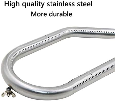 Hisencn Repair Parts for Costco Kirkland 720-0108, Nexgrill 720-0011, 720-0047-U Gas Grills, Replacement Stainless Steel Burner Tube, Heat Plate Tent, Temp Gauge Heat Indicator 22551, NGB1, NGSHP3