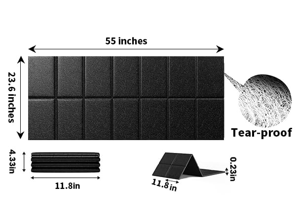Stepwaver Walking Pad Mat for Carpet, Treamill Mat for Hardwood Floors, High Density, 1/4 Thickness, Folable, Floor Protection for Bike, Elliptical, Treadmill