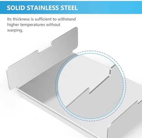 Stainless Steel Grill Heat Baffle Diffuser Replacement for Pit Boss 700 820 850 1000 1150 1250 1300 1600 Series Pellet Smoker Grill Accessories etc.,Modified Flame Tamer for Pit Boss Heat Deflector