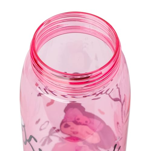 Silver Buffalo Sanrio Hello Kitty and Friends Kuromi Cherry Hearts Water Bottle with Screw Lid, 28 Ounces