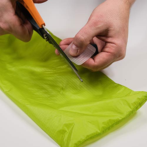GEAR AID Tenacious Tape Silnylon Patches for Silicone Tent and Tarp Repair, 3”x5”, Clear