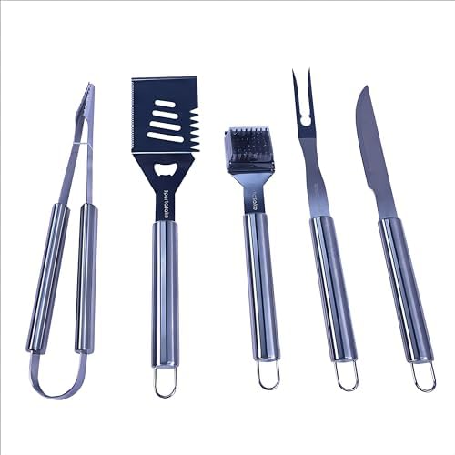 BBQ Grilling Accessories - Stainless Steel Barbecue Grill Tools Accessories kit Spatula Thermometer Tongs for Blackstone Griddle Outdoor Camping-Grill Set Gifts for dad Men Women(24 pcs)