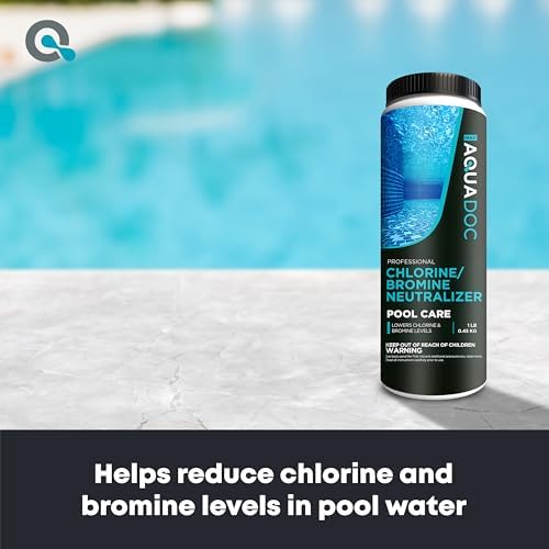 AquaDoc Bromine & Chlorine Neutralizer for Pool & Hot Tub - 1lb - Sodium Thiosulfate Formula to Reduce Chlorine & Bromine Levels - Made in The USA