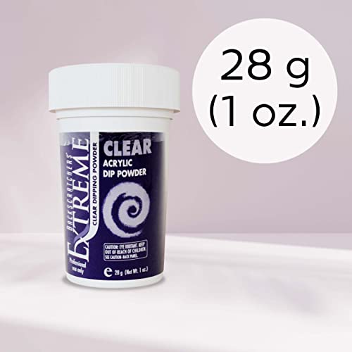 Backscratchers Extreme Acrylic Dip Powder - Long Lasting Quick Dry Nail Color - Professional Salon Quality Manicure - Clear, 1 Ounce