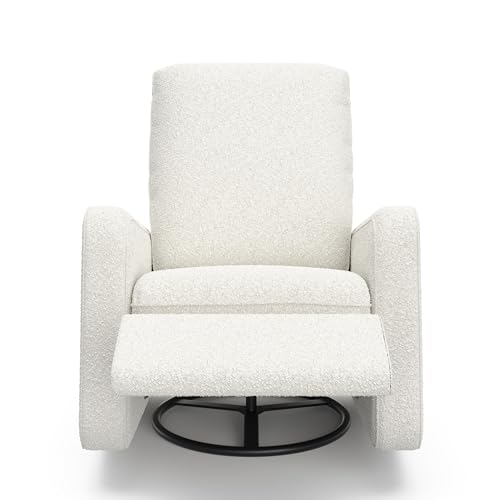 Graco Teddi Power Recliner Swivel Glider (Ivory Boucle) – Electronic Power Recline, USB-A & USB-C Charger, Premium Cushioning & Comfort