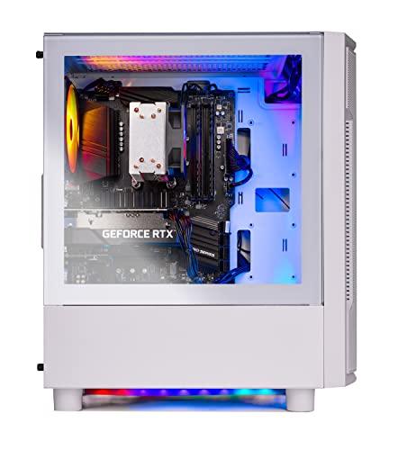 Skytech Archangel Gaming PC Desktop, Intel i5 13400F 2.5 GHz (4.6GHz Turbo Boost), NVIDIA RTX 4060 8GB GDDR6, 2TB SSD, 32GB DDR5 RAM 5200 RGB, 650W Gold PSU, Wi-Fi, Win 11 Home
