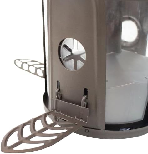 Perky-Pet 334-1SR Squirrel-Be-Gone Max Large Wild Bird Feeder with Flexports, Squirrel Proof Bird Feeder with Weight-Activated Perches - 4LB Seed Capacity