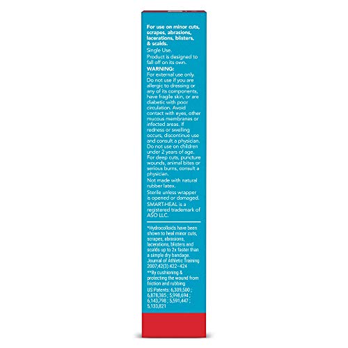 All Health Advanced Fast Healing Hydrocolloid Gel Bandages, Regular 20 ct | 2X Faster Healing for First Aid Blisters or Wound Care, 20 Count