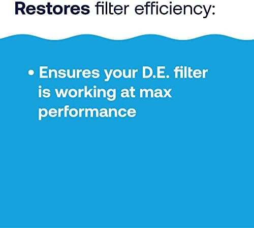 HTH 67121 Swimming Pool Care D.E. Filter Aid, Improve Filtration Efficiency and Water Clarity, 10lb