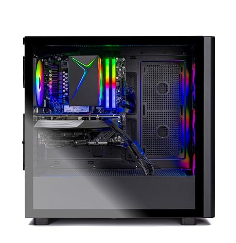 Skytech Gaming Chronos 3 Desktop PC, Ryzen 7 7700 3.8 GHz (5.3GHz), AMD RX 9070XT 16GB, 2TB Gen4 NVMe SSD, 32GB DDR5 RAM 6000 RGB, 850W Gold ATX 3 PSU, Wi-Fi, Win 11