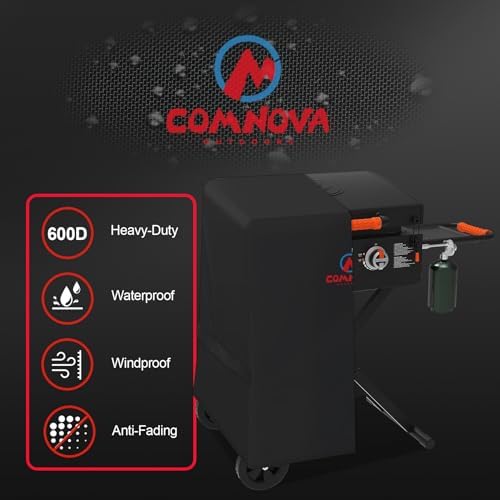 Comnova Griddle Cover for Blackstone 22 Inch 17 Inch Griddle with Hood and Stand - 600D Flat Top Grill Cover for Blackstone 22" 17" Griddle on Stand and 22" Adventure Ready, Heavy Duty & Waterproof