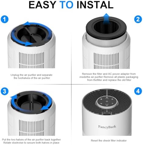 Air Purifiers for Home Bedroom Sleep Mode & Aroma Function, Room Air Purifier with 3 Timer for Office, Dorm, Hotel (White)