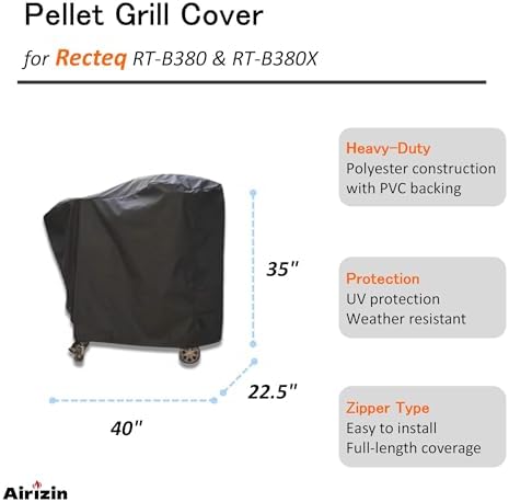 Premium Grill Cover Replacement for Recteq RT-B380 & RT-B380X Bullseye Wood Pellet Grill,for Rec Tec/Recteq RT-B380x Bullseye Deluxe Grill Accessories