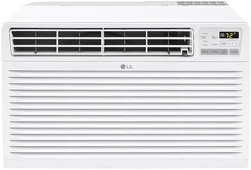 LG 10,000 BTU Through the Wall Air Conditioner, 115V, Cools up to 440 Sq. Ft. for Bedroom, Living Room, Apartment, with Remote, 3 Cool & Fan Speeds, Wall AC Unit, White