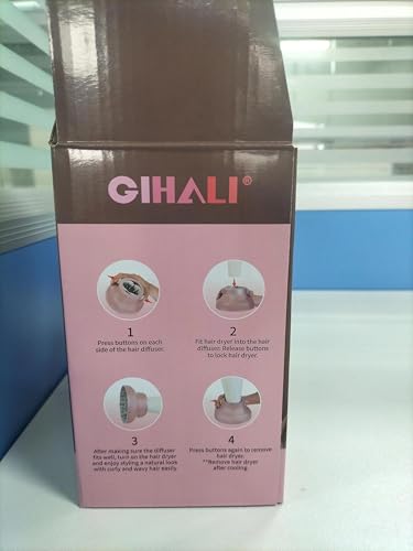 Universal Hair Diffuser “Super Sturdy” 1.7 Inch to 2.6 Inch for Natural Curly and Wavy Hair, Hair Dryer Attachment (White)