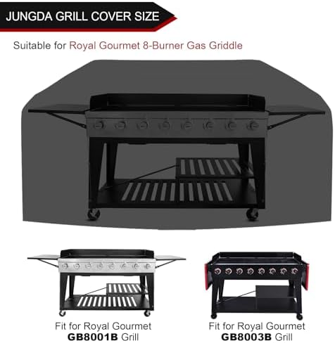 Grill Cover for Royal Gourmet GB8001B GB8003 8-Burner Gas Grill,Outdoor Griddle Cover
