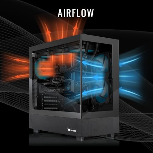 Thermaltake LCGS View 9870T-270 Gaming Desktop (AMD Ryzen™ 7 9800X3D, ToughRam 32GB DDR5 6400MT/s RGB Memory, NVIDIA® GeForce RTX™ 5070 Ti, 2TB NVMe M.2, WiFi, Windows 11) V27B-B850-57T-LCS