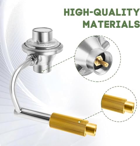 1 lb to 20 lb Propane Adapter Hose & Griddle Regulator Assembly C001 Replacement for Coleman Roadtrip LXX LXE LX Party 5010000743 Accessories, Coleman Roadtrip 9949 Series Griddle Regulator- 4FT