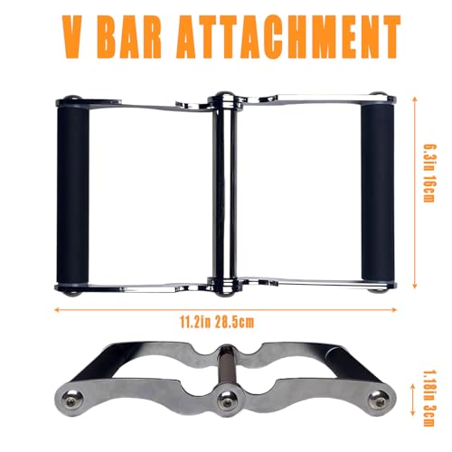 Viking Press Landmine Handle for 2-Inch Barbell, T-Bar Row Attachment Core Strength Training Accessories, Shoulder Press Landmine Attachment Equipment (V HANDLE)