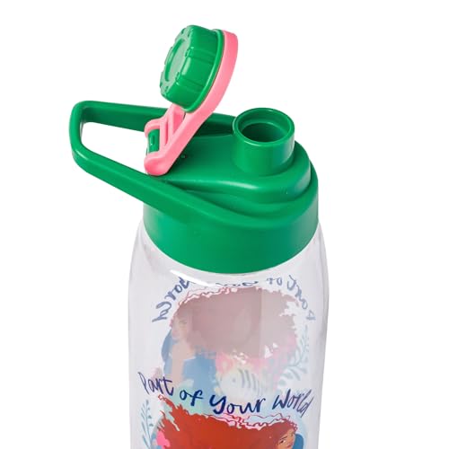Silver Buffalo The Little Mermaid Ocean Of Dreams Water Bottle With Screw Lid, 28 Ounces, Multicolor