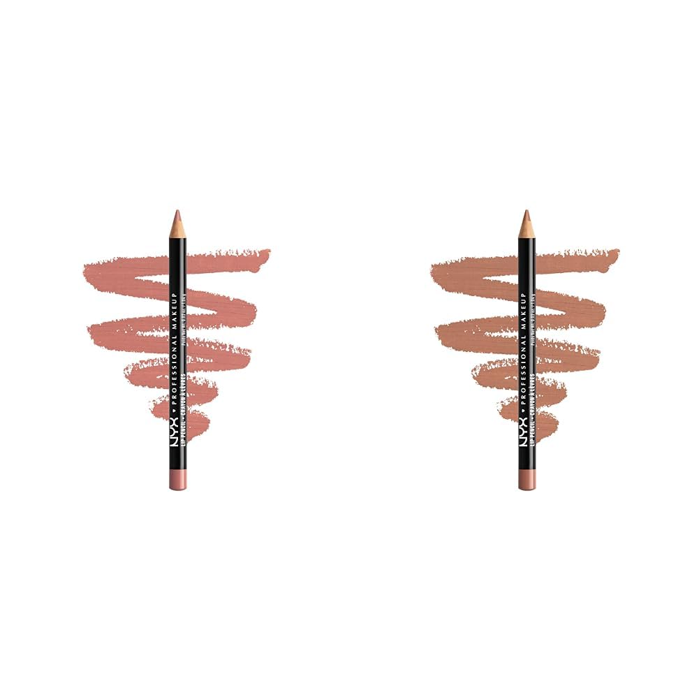 NYX PROFESSIONAL MAKEUP Slim Lip Pencil Creamy Lip Liner Nude Pink & Natural