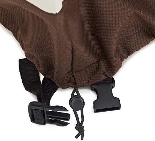 Amazon Basics Gas Grill Barbecue Cover for Outdoor, Waterproof, Anti-UV, Durable Heavy Duty, 60 inch, Medium, Beige