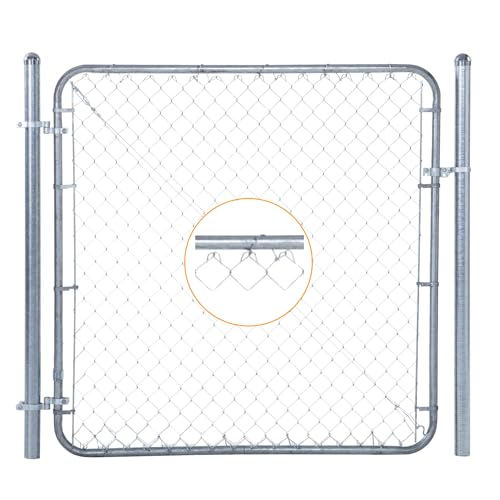 10 inch 100-Pack Chain Link Fence Ties, Heavy Duty 11 Gauge Aluminum Fence Tie Wires, Chain Link Hook Ties Dog Fence Slats for Chain Link Fence, Garden Fence, and Dog Fence Repair