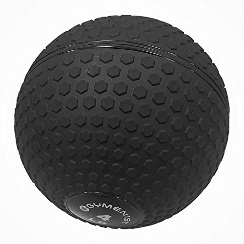 GYMENIST Weighted No Bounce Slam Ball, Intensive Workout, Training, Gym Exercise, Available 4-100 LBS (8 LB), Black
