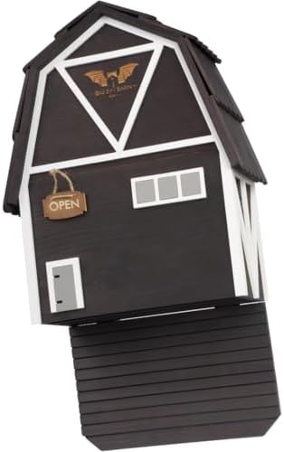 Big Bat Box - Big Bat Barn 3 Chamber, Compact Bat House for Outside - Artificial Roost Kit for Wall-Mount - Bat Houses for Backyards
