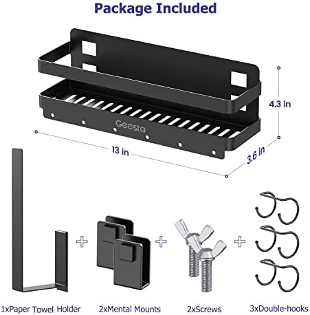 Geesta Upgraded Griddle Caddy for 28"/36" Blackstone Griddles, BBQ Accessories Storage Box with Paper Towel Holder