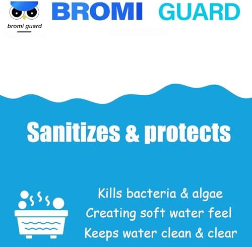 1 Inch 2.5 Lbs Bromine Tablets for Spa Hot Tub Chemical Tabs Brominating Tablets Spa Hot Tub Chemical Sanitizer