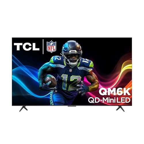 TCL 65-Inch Class QM6K Series QD-Mini LED 4K UHD Google Smart TV Best Value Mini-LED TV - QLED, 144hz, 288hz Gaming Rate, High Contrast Screen, Onkyo Audio, Dolby Atmos (65QM6K, 2025 Model)